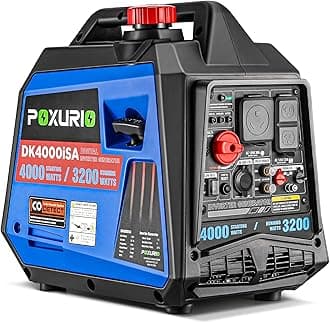 2450-Watt Portable Inverter Generator for Home Use, 1.6Gallon Large Fuel Tank Up to 8.3 Hours Use, 120V Gas Powered Generator Super Quiet - EPA Compliant，Yellow