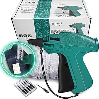 Gillraj Milan Clothes Tagging Gun with 5000 2in Standard Tags Attachments and 6 Needles Clothing Retail Price Tag Kit