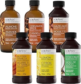 Variety Bakery Emulsion: Multiple Flavors, Perfect for Enhancing Baking Variety in Cakes, Cookies & Desserts, Gluten-Free, Keto-Friendly, Baking Essential for Your Kitchen, 4oz per Bottle