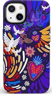 Casely iPhone 14 Case | Viva La Vida | Frida Kahlo Collage | Bold Protective Design | Compatible with MagSafe