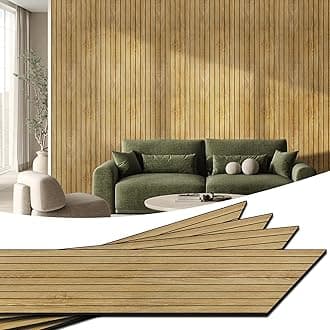 Wadile Pvc Panels With Wood Design For Walls, 40 Cm X 2,6 M, Acoustic Wall Cladding, 3D Interior Decoration, 1 M² Paneling