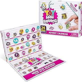 5 Surprise Toy Mini Brands Limited Edition Advent Calendar by ZURU with 24 Surprise Pack & 4 Exclusive Minis, Toys Mystery Capsule Real Miniature Brands Collectibles