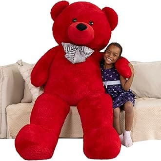 MaoGoLan Big Teddy Bear 6 Feet,Life Size Big Bear Plush Stuffed Animal,Adorable and Soft Red Teddy Bear Gift for Christmas,Valentines,Birthday,or Long Distance
