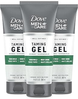 Dove Men+Care MEN + CARE Styling Gel for a Strong Hold Hair Taming Gel Hair Styling Product for Thicker and Healthier Looking Hair, 7 Fl oZ (Pack of 3)