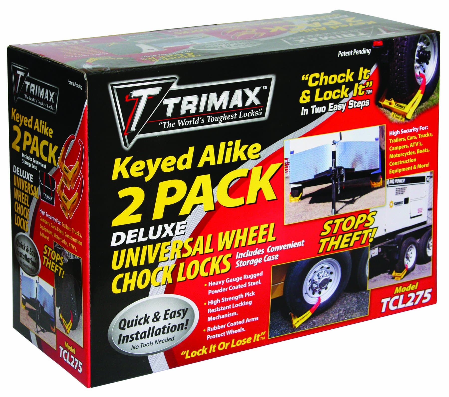 TCL275 Wheel Chock Lock 2-Pack