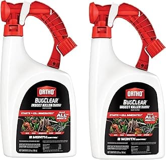 Ortho BugClear Insect Killer for Lawns and Landscapes Ready-to-Spray, Kills Periodical Cicadas, Mosquitoes, Ants, Spiders, Fleas, Ticks and More, 32 oz., 2-Pack