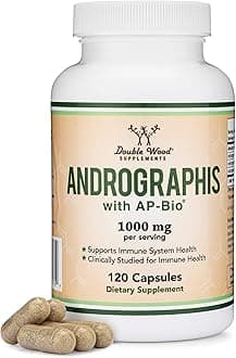 Andrographis - 1,000mg Serving Size (120 Capsules) with AP-Bio (Patented Andrographis Paniculata Extract) - Clinically Studied to Boost Immune System