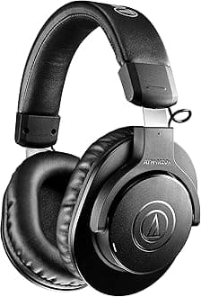 ATH-M20xBT Wireless Over-Ear Headphones, Black