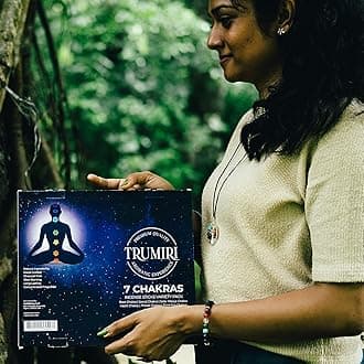 Trumiri Incense Sticks - Chakra Incense - Total 140 Insence-Sticks (20 Insense x 7 Incence) - Incense Set - Natural Incense Sticks Variety Pack - Meditation Incense Sticks with Incense Holder