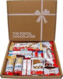 Chocolate Bueno Gift Box Hamper, Letter Box Friendly, Perfect for Presents, Surprises and Special Occasions, Bueno, Happy Hippo, Kinder Cards, The Postal Chocolatier