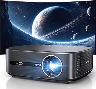 - [1200 ANSI & Audio by dbx-tv] Alvar Projector with WiFi 6 and Bluetooth, 30W Speakers, Built in NetfIix App & DoIby Audio Outdoor Proyector, Auto Focus & Keystone Native 1080P Smart Projector, Black
