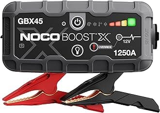 NOCO Boost X GBX45: 1250A UltraSafe Jump Starter Power Pack – 12V Car Battery Booster, Portable Power Bank & Jump Leads - For 6.5L Petrol and 4.0L Diesel Engines