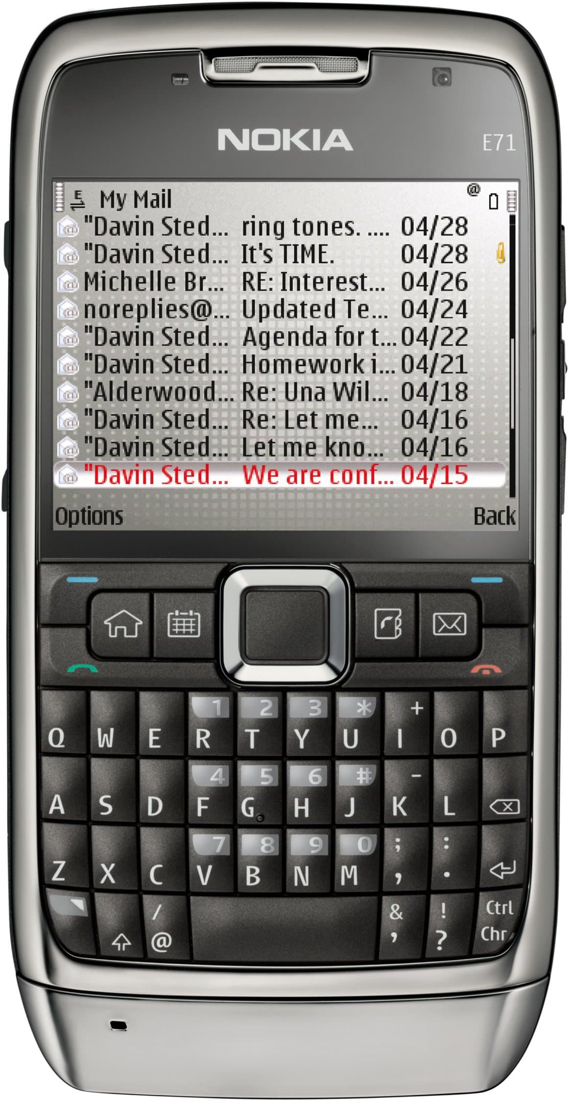 Nokia E71 (UMTS, Wi-Fi, A-GPS, Bluetooth, Nokia Maps, 3.2 MP) Smartphone