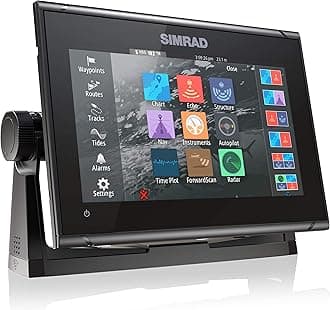 Simrad GO チャートプロッター 魚群探知機 トランスデューサーとレーダーオプション付き C-MAP Discover Chartカード