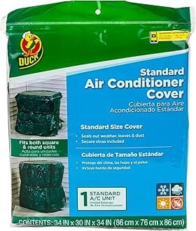 Duck Brand Standard Central Air Conditioner Cover, 34-Inch x 30-Inch x 34-Inch, Green (1431012)