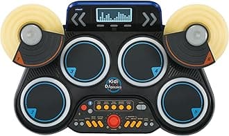 Vtech - KIDI DJ DRUMS Light up kit with Bluetooth® and Audio Port - Multicolour | Kidi drum create your own music | Suitable for ages 5 + up