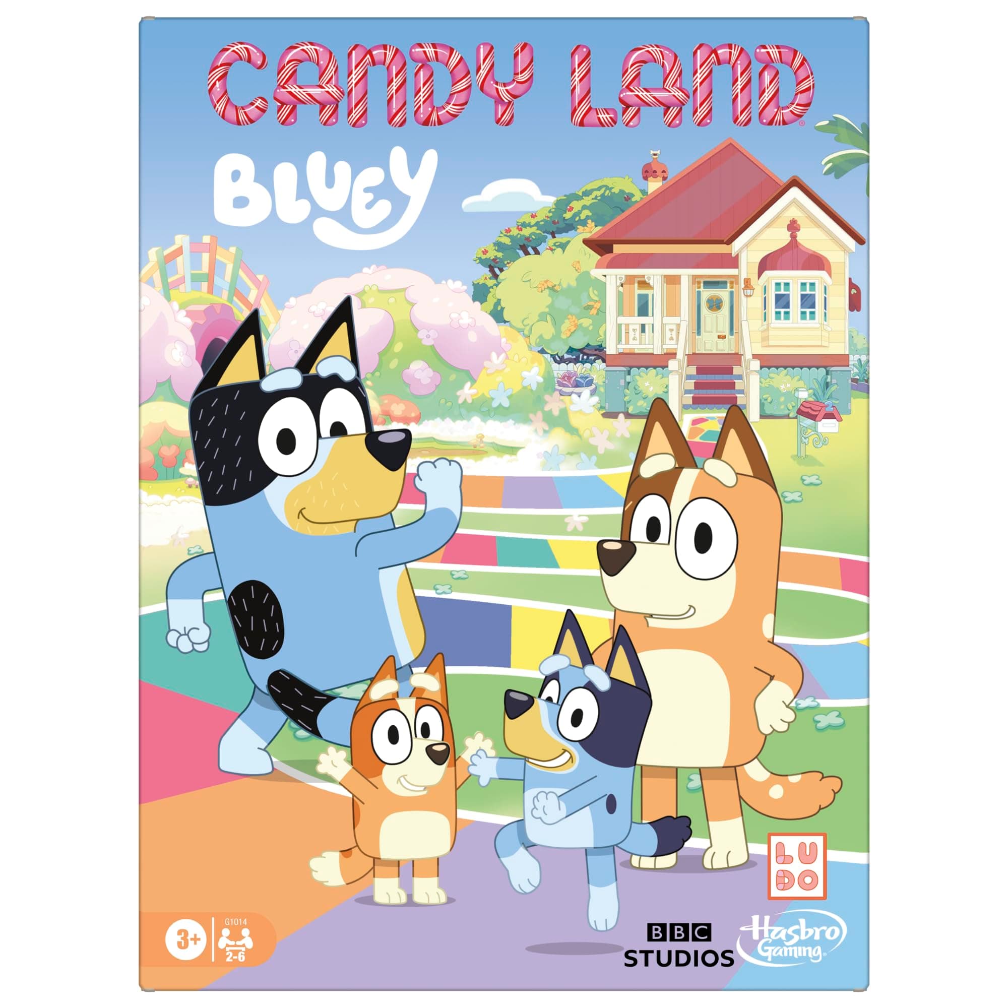 Candy Land Bluey Edition Board Game | Ages 3 and Up | 2-6 Players | Play as Dad, Mum, Bluey, Bingo, Muffin, or Socks | Preschool Games | Kids Gifts (Amazon Exclusive)