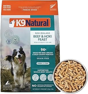 K9 Natural Freeze Dried Dog Food Beef & Pollack (White Fish) Feast 1.8 kg (4 lb)