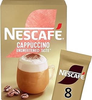 NESCAFÉ Gold Cappuccino Unsweetened, Pack of 8
