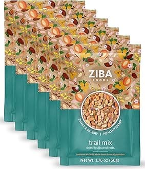 Foods Trail Mix - Sweet Apricot Kernels, Mulberries, Raisins, Almonds & Pistachios - Non-GMO, Vegan, Whole 30 Friendly & Paleo - High in Fiber, Iron & Antioxidants - Sweet & Savory, Pack of 6