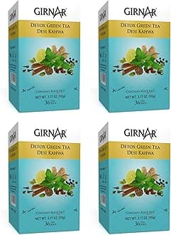 Girnar Detox Green Tea (36 Tea Bags) Pack of 4