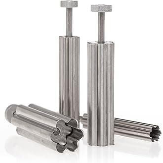 Ateco 1942 4-Piece Plunger Style Cutters, Flower