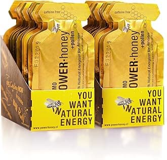 Power Honey Classic Energy Gel | 24 Units per Packs of 1.3 Oz | Caffeine Free