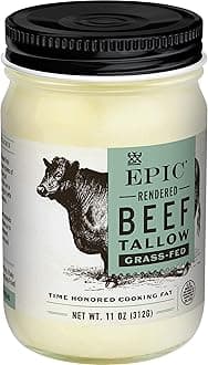 Epic - Grass Fed Beef Tallow Animal Cooking Oil - 11 oz.