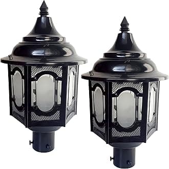 Lyse Decor gate Lights for Outdoor Waterproof, gate Lights for Home gate Pack of 2, Main Pillar Waterproof, gate Light lamp, Boundary Lights, Pillar Lamps