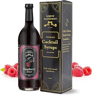 - Raspberry Syrup for Drinks - Real Ingredients Make our Raspberry Puree for Drinks the Perfect Drink Mixer - Our Cocktail Syrup is Non-GMO & Vegan (25.4 oz)