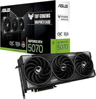 ASUS TUF Gaming GeForce RTX ™ 5070 12GB GDDR7 OC Edition Gaming Graphics Card (PCIe® 5.0, HDMI®/DP 2.1, 3.125-slot, Military-Grade Components, Protective PCB Coating, axial-tech Fans)