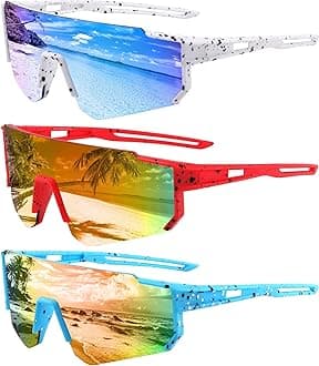 Yogo Vision Kids Sports Sunglasses Youth Lightweight Baseball Sun Glasses UV400 Protection Sport Frame Shades for Boys Girls