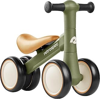 Cricket 2 Baby Walker Balance Bike with 4 Wheels - Safe Learning Toy for Ages 12-24 Months - Scratch-Resistant Indoor Outdoor Toddler Riding Toy with Steering Limit & Soft Grips