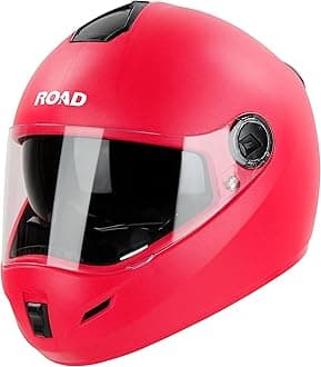 Steelbird SBH-34 Rox Road ISI Certified Full Face Helmet with Inner Smoke Sun Shield and Outer Clear Visor