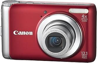 Canon PowerShot A3100IS 12.1 MP Digital Camera with 4x Optical Image Stabilized Zoom and 2.7-Inch LCD (Red)