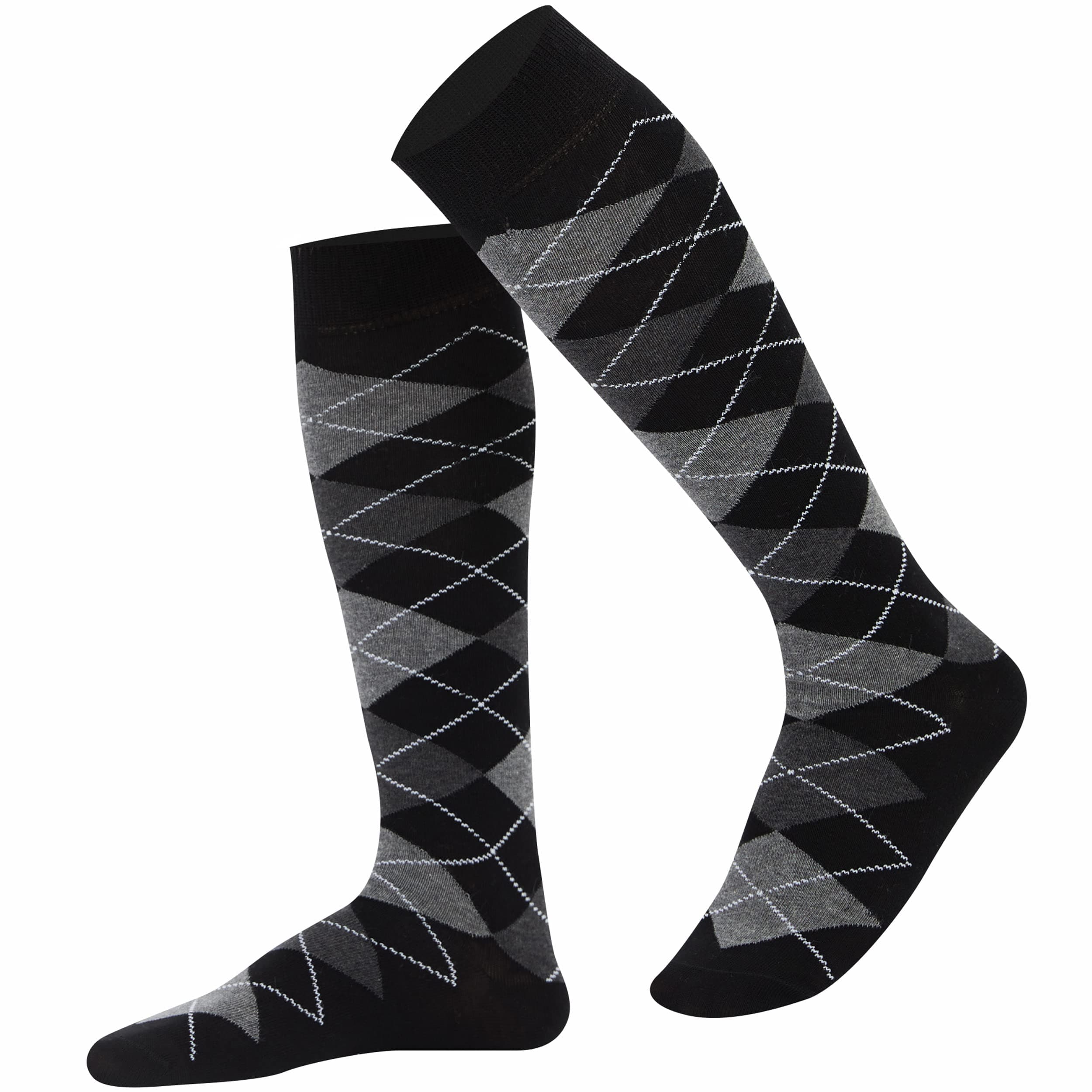 MysocksUnisex Knee High Long Socks Argyle