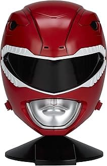 Power Rangers Mighty Morphin Legacy Ranger Helmet,for 180 months to 1000 months, Red