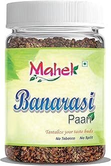 Mahek Banarasi Paan 150gm Mukhwas Mouth Fresheners | Traditional Indian Sweet Banarasi Paan | Rich in Antioxidants | With Gulkand, Betel Leaf & Fennel | Digestive, After-Meal Snack