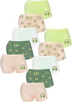 LOREZA ® 5/10 Girls Cotton Briefs Underwear with Different Motifs - Soft and Comfortable Material