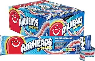 AirHeads Xtremes Bluest Raspberry Sweetly Sour Candy Bar 57 g