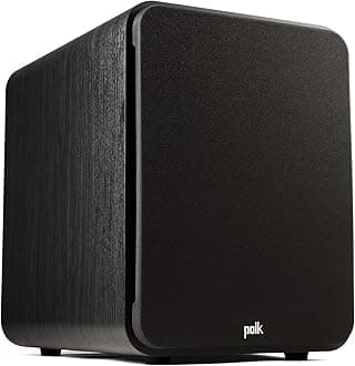 Polk Audio Signature Elite ES12 Subwoofer (Black), 12" Long-Throw Woofer with Mineral-Filled Polymer Cone, 300W Class D Amplifier, Front Firing Home Subwoofer, Time-Smart Phase Control