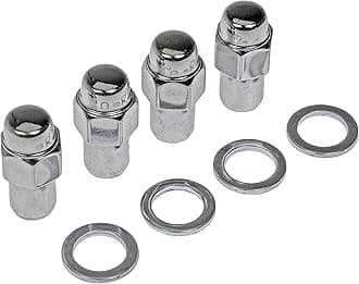 Dorman 711-108 Wheel Nut Chrome Std. Mag 2-Pc 7/16-20, 4 Pack