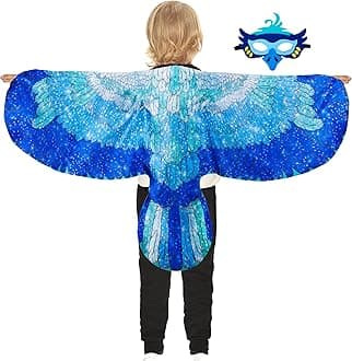 D.Q.Z Bird-Wings-Eagle-Costumes for Kids Dress Up Toys Parrot Halloween Role Play Animal Party