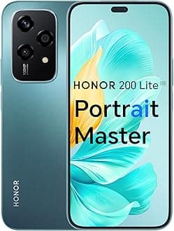 HONOR 200 Lite, 5G Dual SIM, 8GB RAM + 256GB ROM, 6,7” Anti-Drop AMOLED Display, 108MP Triple Rear Camera, Cyan Lake - UAE Version , 1 Year Official Warranty