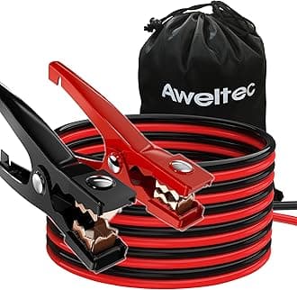 Jumper Cables for car, UL-Listed 8 Gauge 12 Feet Heavy Duty Booster Cables with Carry Bag (8AWG x 12Ft)