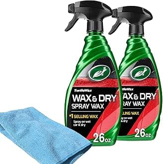 50834 1-Step Wax & Dry-26 oz. Double Pack with Microfiber Towel, 52. Fluid_Ounces, 2 Pack