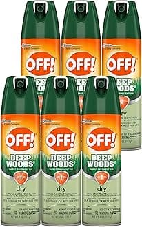 OFF! Deep Woods Dry Spray Long Lasting Protection (Pack - 6)