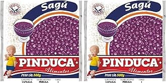 Pinduca - Sagu - Tapioca in Pearl - 17.64 Oz (PACK OF 02) | Sagu - Tapioca em Pérola - 500g …