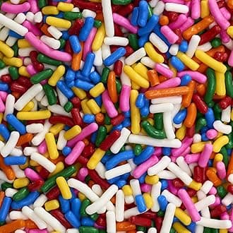 DecoPac Bright Rainbow Sprinkles | Extra Large 26oz Pack | Cake Sprinkle Mix, Fancy Sprinkles For Cake Decorating, Handheld Container, Candy Sprinkles, Cake Sprinkles - Bright Rainbow