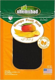 Shemshad Lavashak Mango Fruit Leather Persian Style Fruit Layer- 2 Ounce - Kosher Product of USA